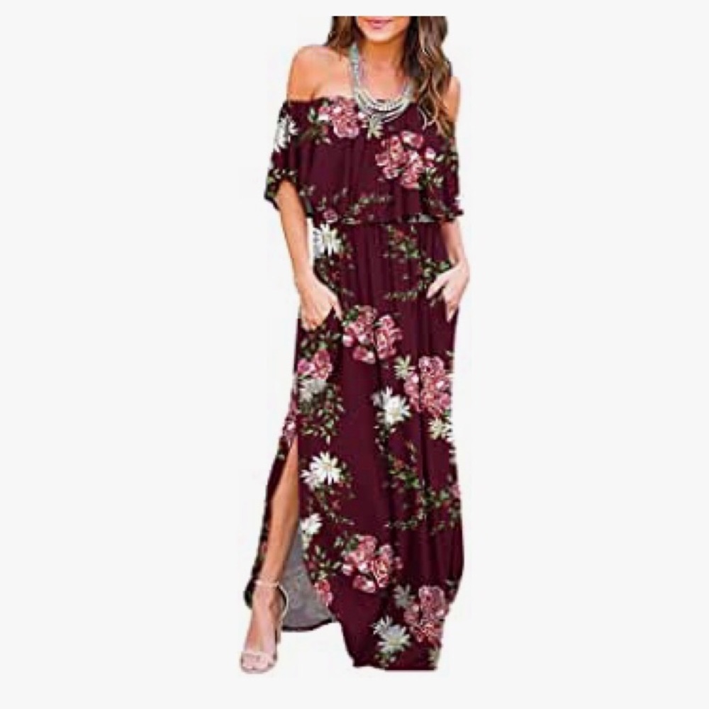 Flower maxi dress